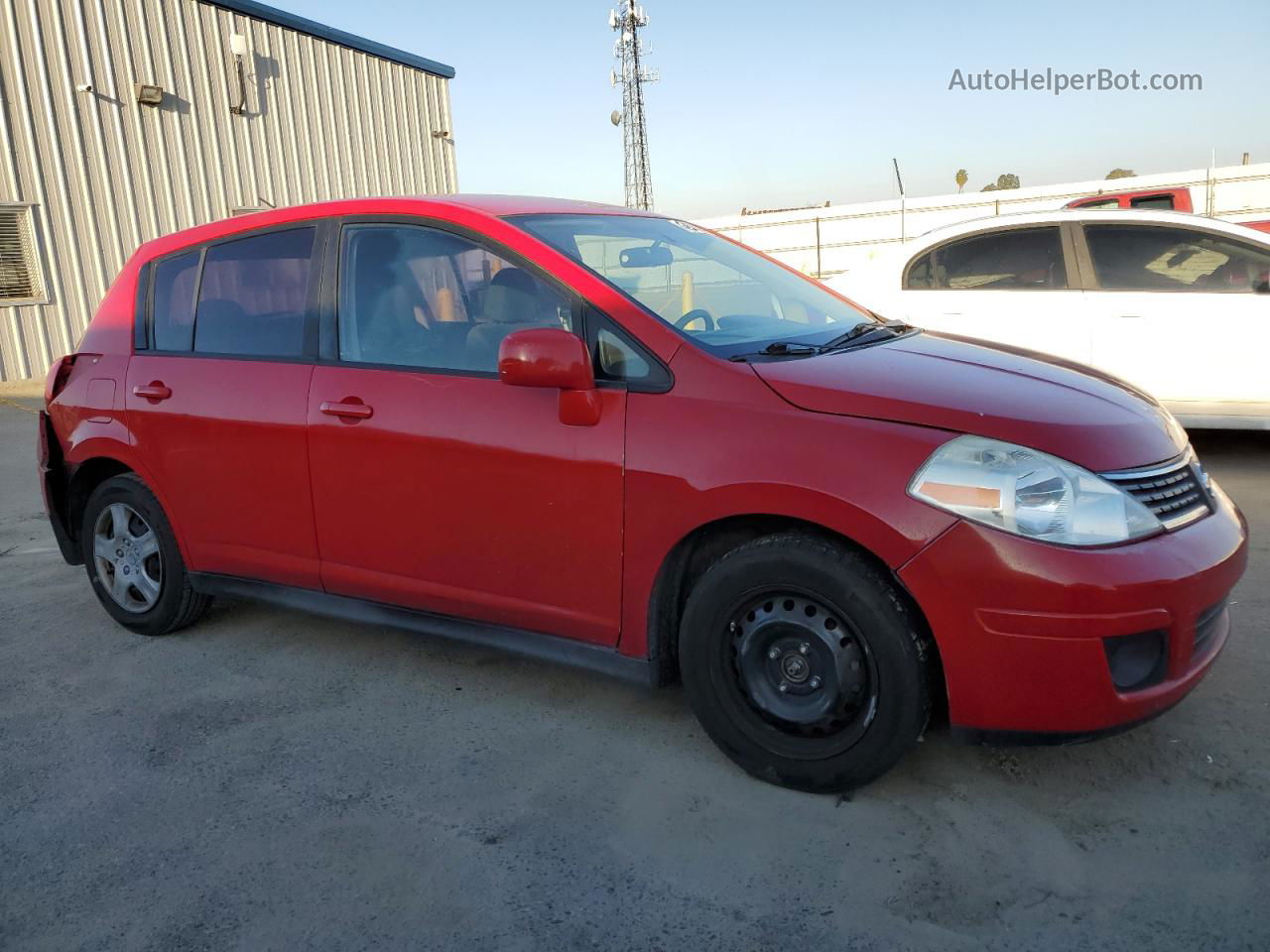 2009 Nissan Versa S Red vin: 3N1BC13E19L459974