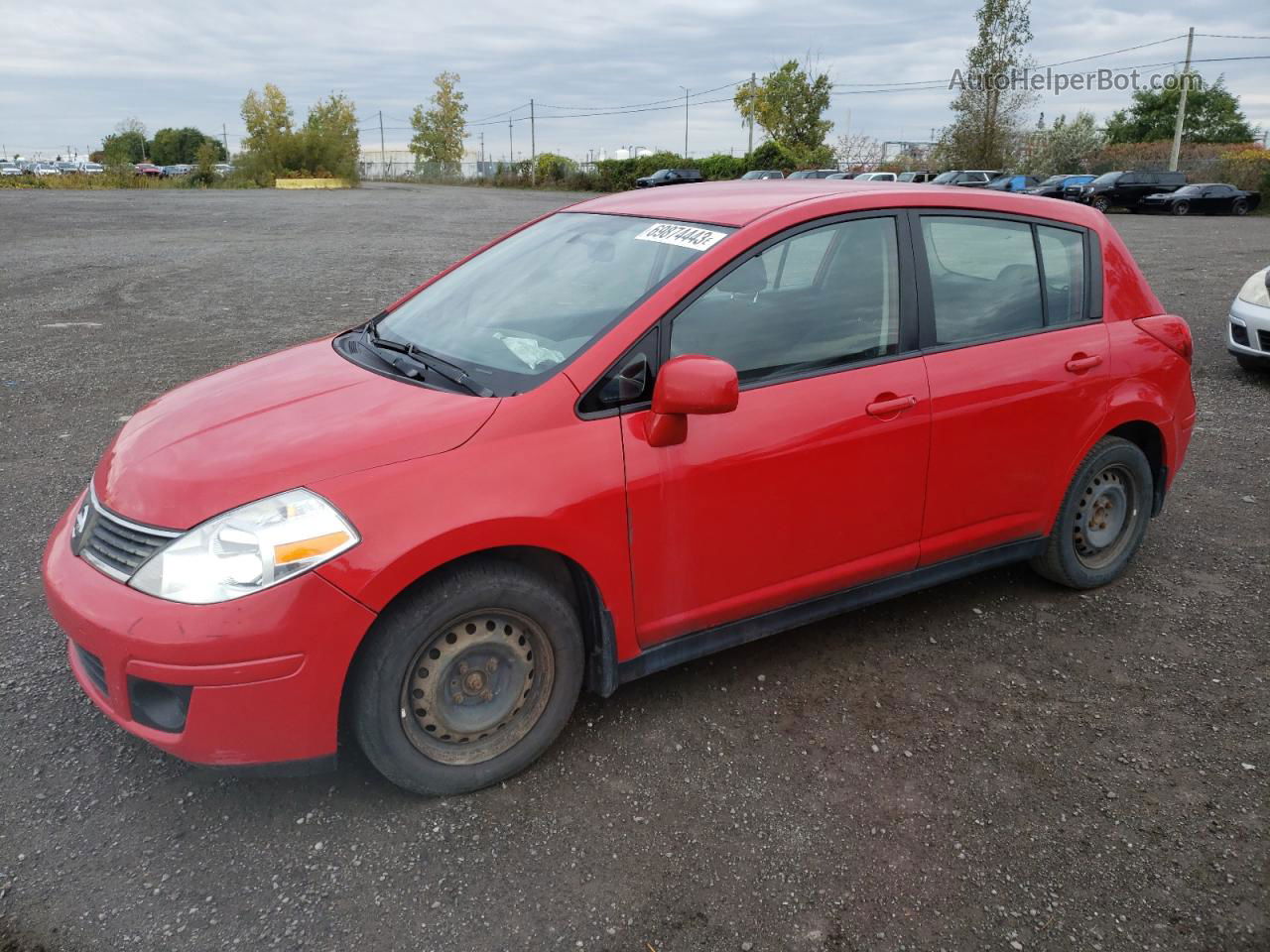 2009 Nissan Versa S Red vin: 3N1BC13E19L494482