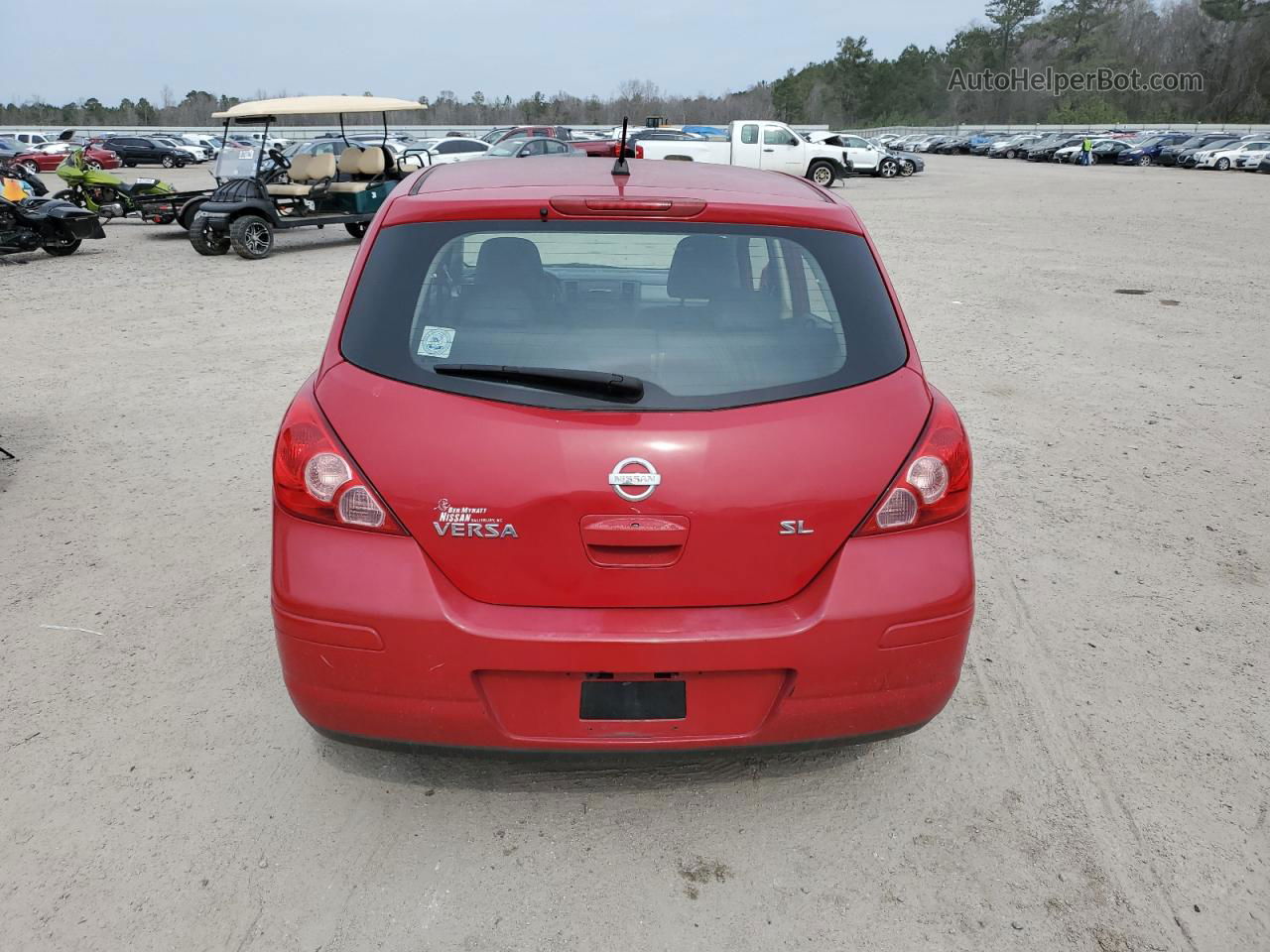 2009 Nissan Versa S Red vin: 3N1BC13E29L359804