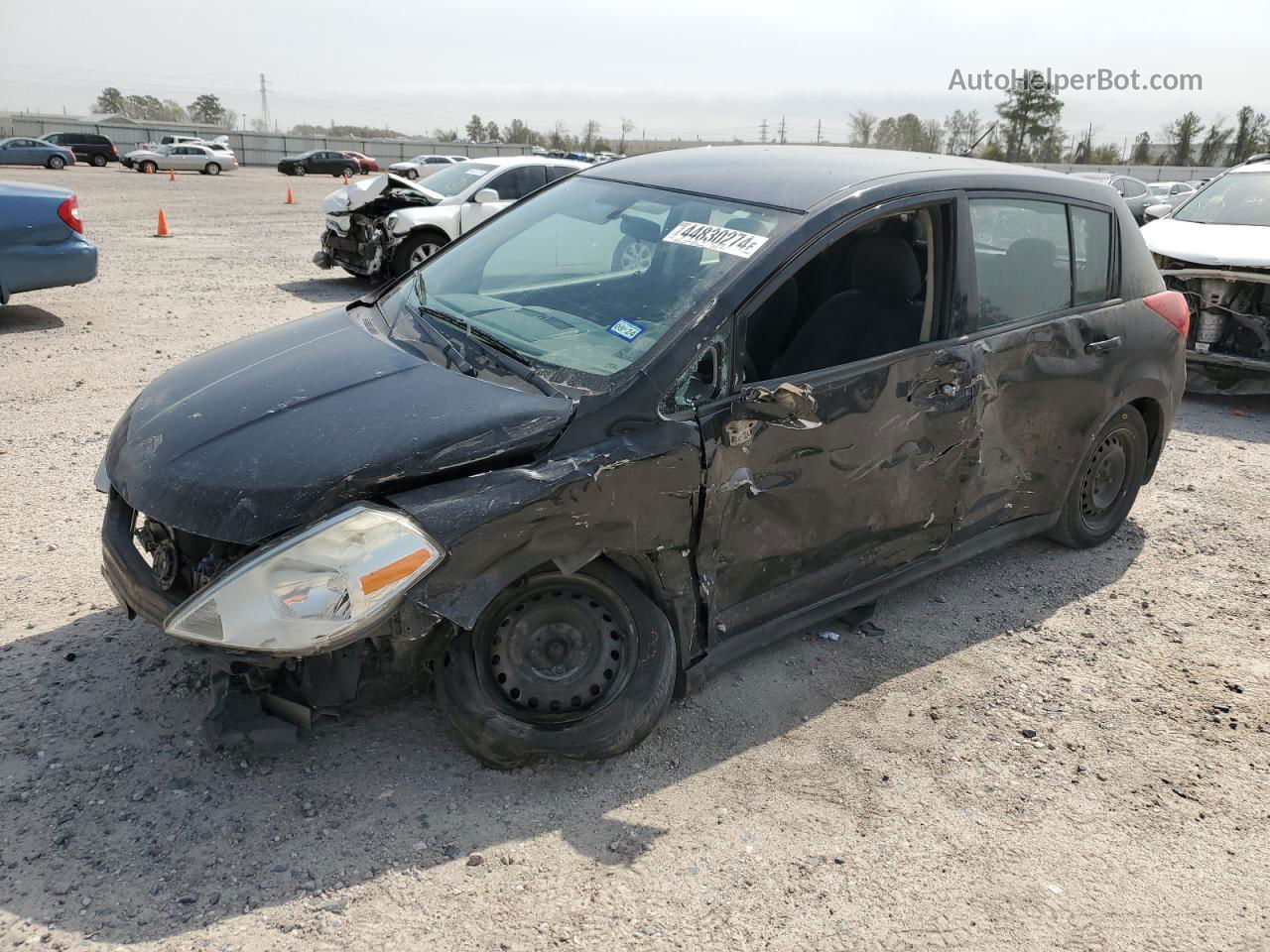 2009 Nissan Versa S Black vin: 3N1BC13E29L498525