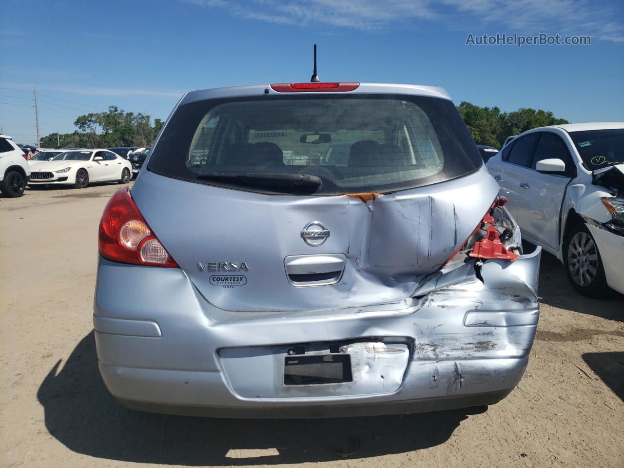 2009 Nissan Versa S Blue vin: 3N1BC13E29L501617