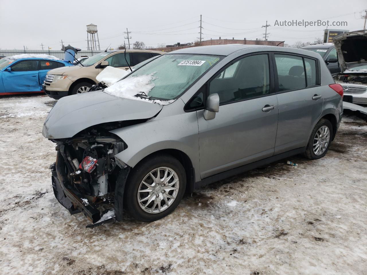 2009 Nissan Versa S Silver vin: 3N1BC13E39L374232