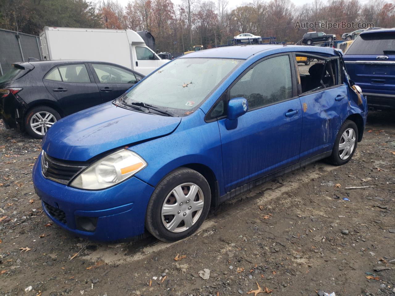 2009 Nissan Versa S Blue vin: 3N1BC13E39L382217