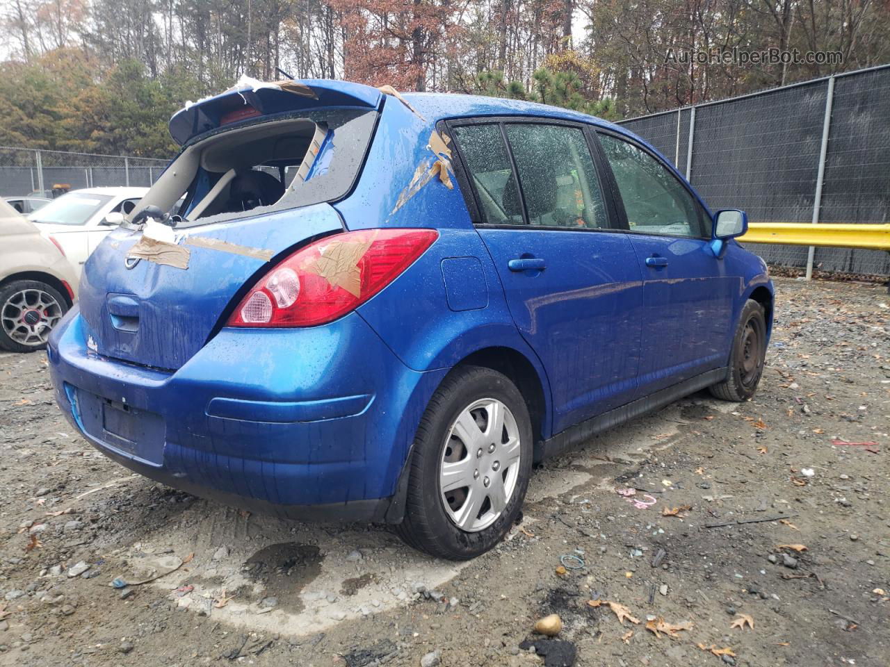 2009 Nissan Versa S Blue vin: 3N1BC13E39L382217