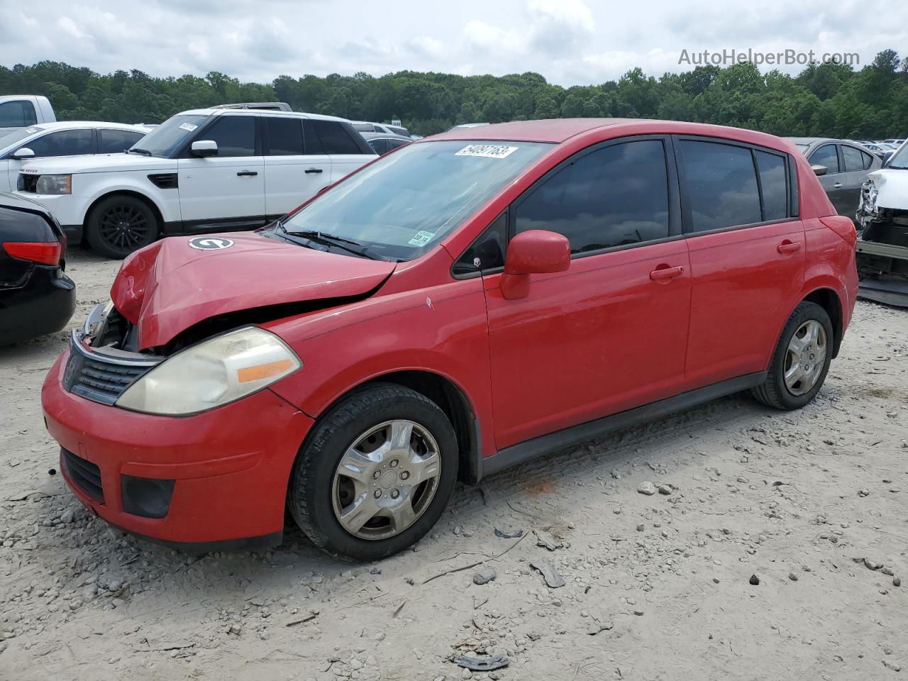 2009 Nissan Versa S Red vin: 3N1BC13E39L399387