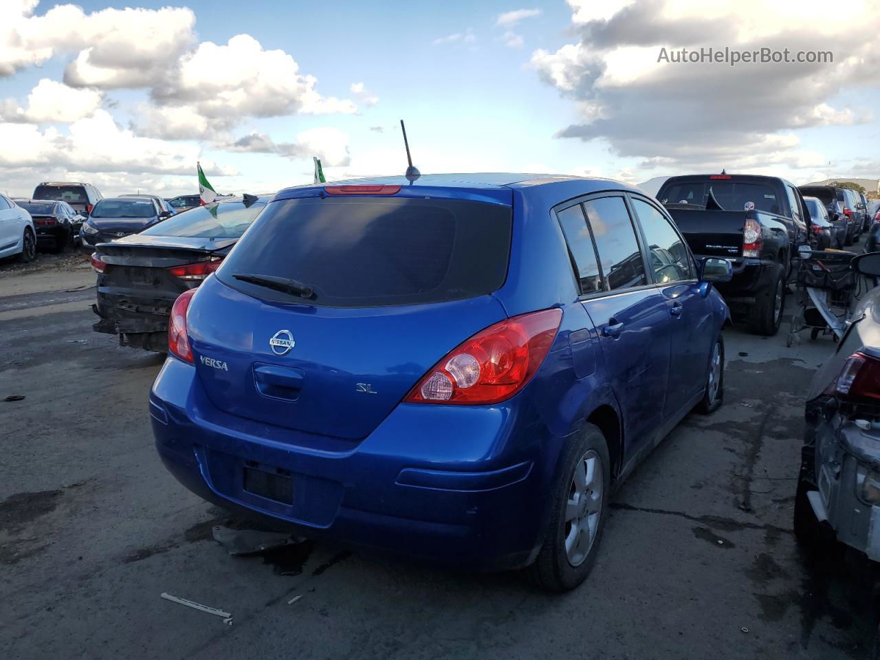 2009 Nissan Versa S Blue vin: 3N1BC13E39L401459