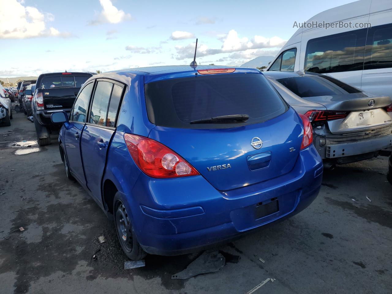 2009 Nissan Versa S Blue vin: 3N1BC13E39L401459