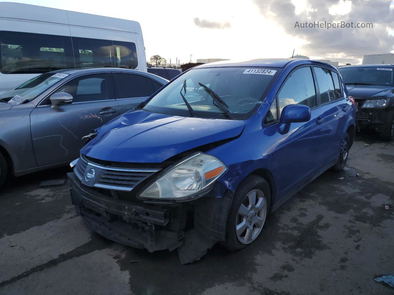 2009 Nissan Versa S Blue vin: 3N1BC13E39L401459