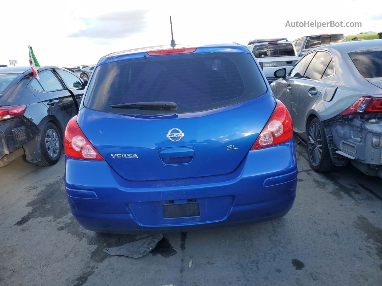 2009 Nissan Versa S Blue vin: 3N1BC13E39L401459