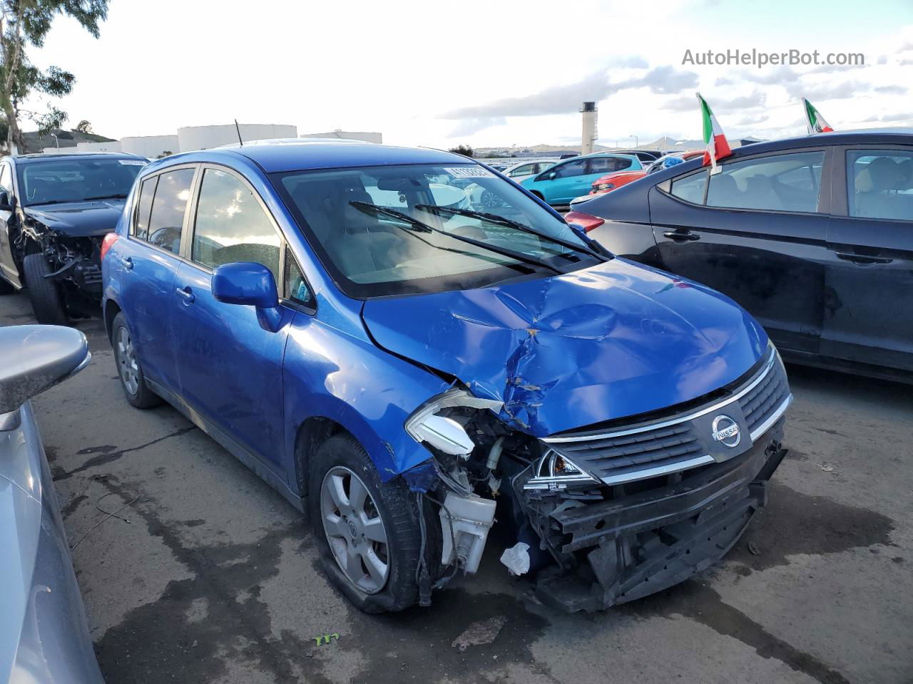 2009 Nissan Versa S Blue vin: 3N1BC13E39L401459