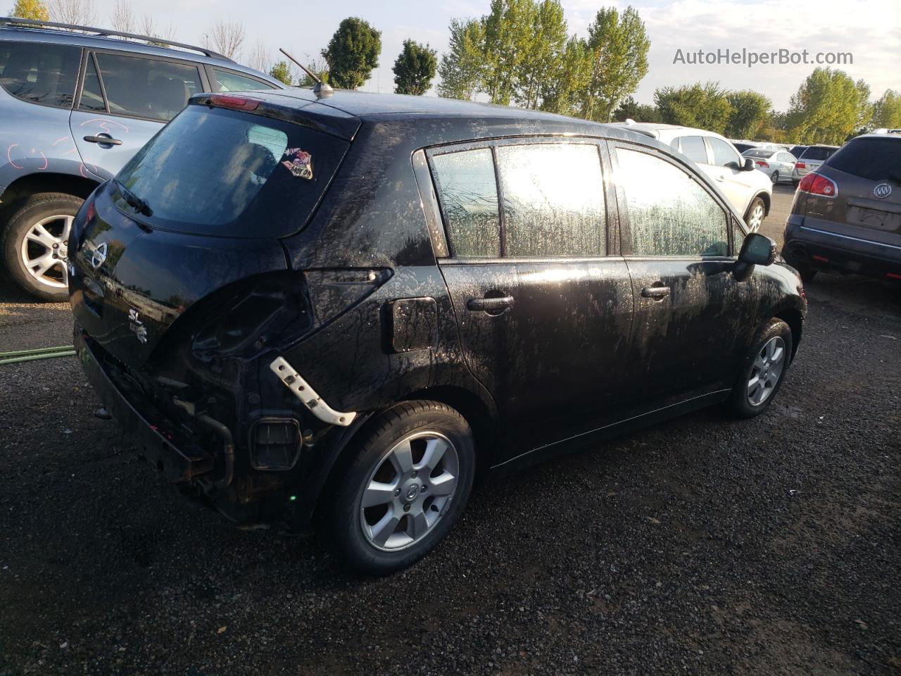 2009 Nissan Versa S Black vin: 3N1BC13E39L477019