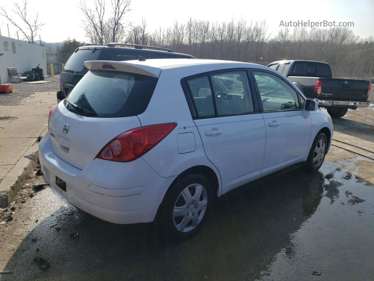 2009 Nissan Versa S White vin: 3N1BC13E49L368097