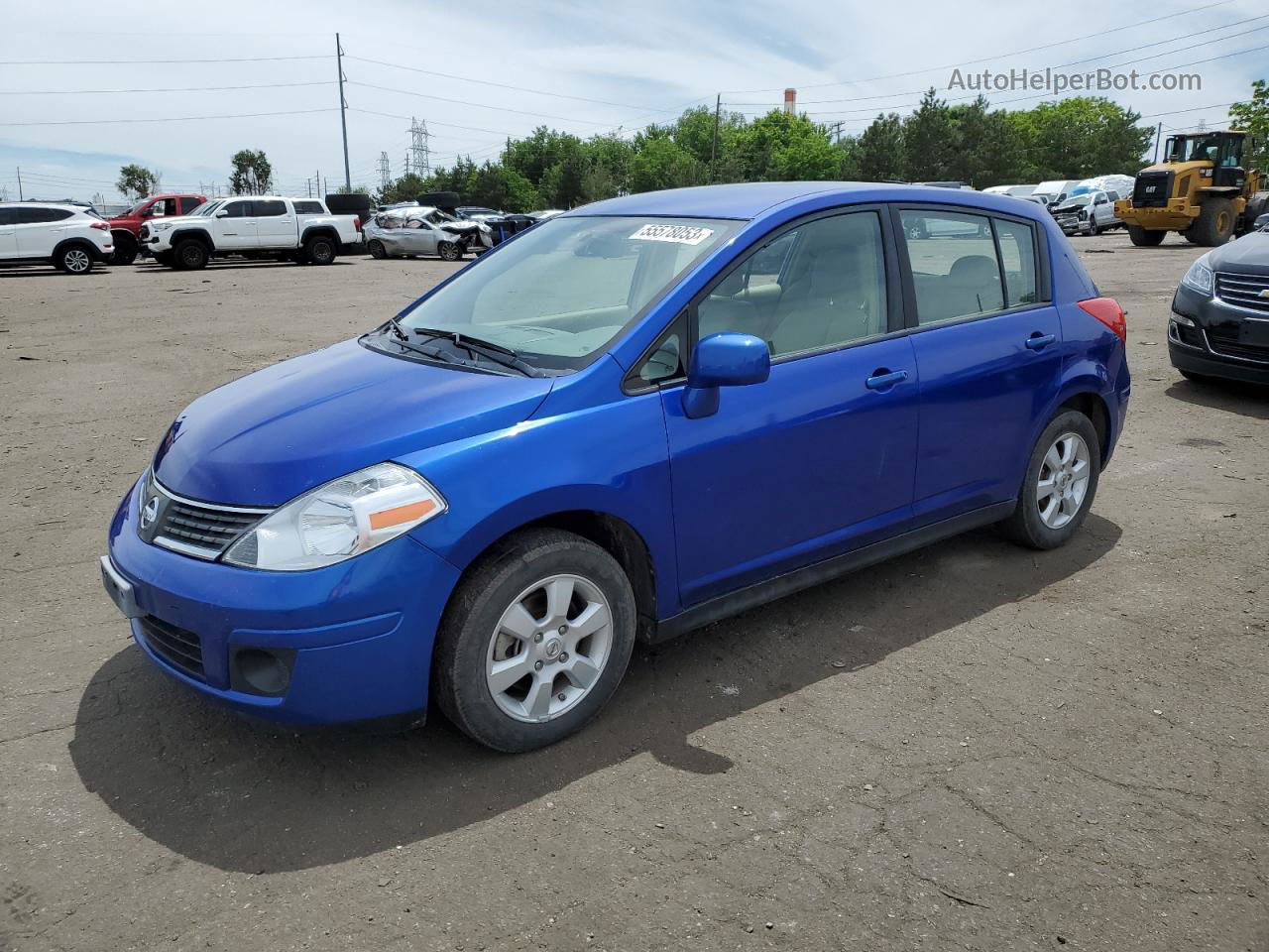 2009 Nissan Versa S Blue vin: 3N1BC13E49L406055