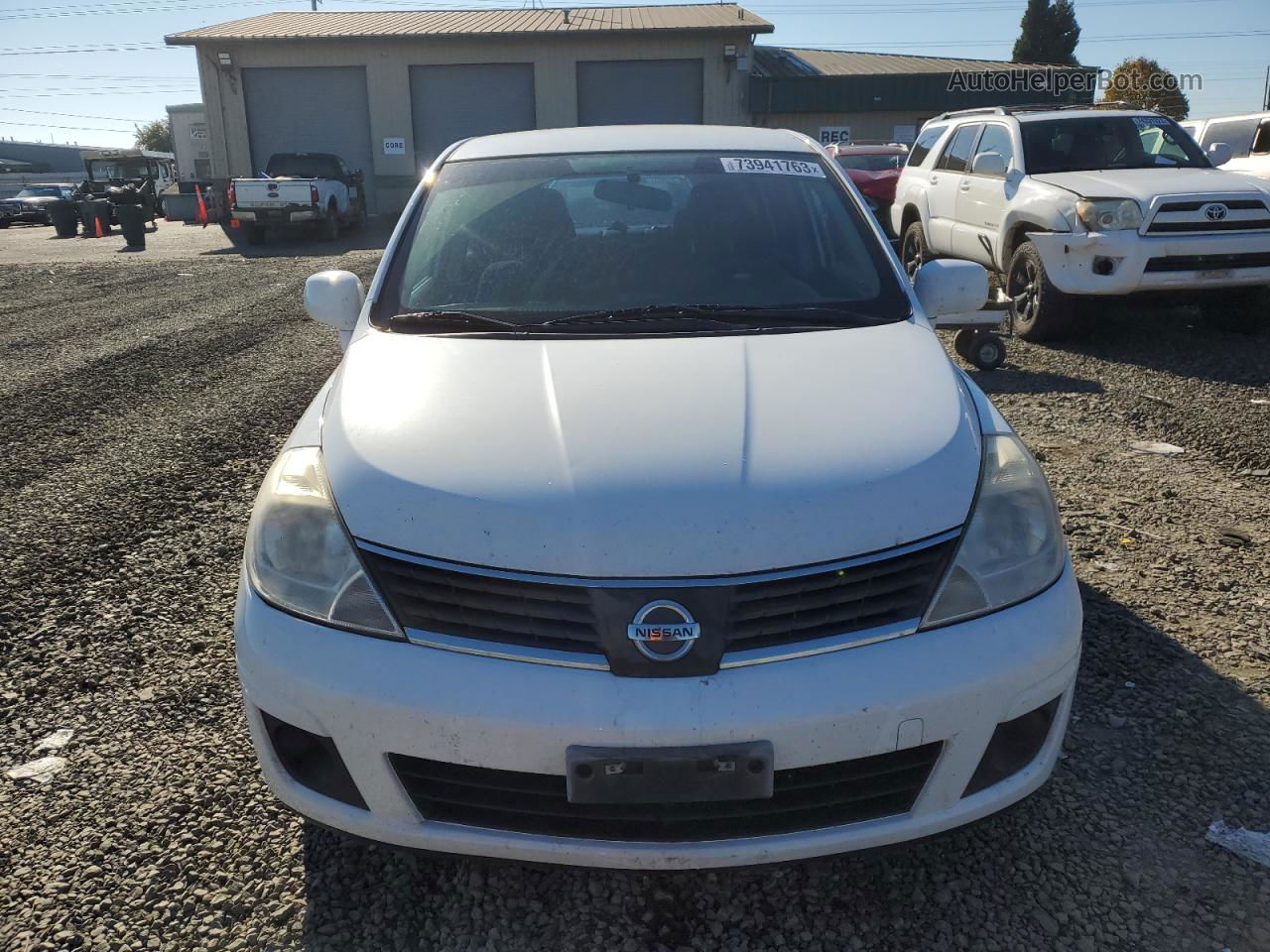 2009 Nissan Versa S White vin: 3N1BC13E49L406587