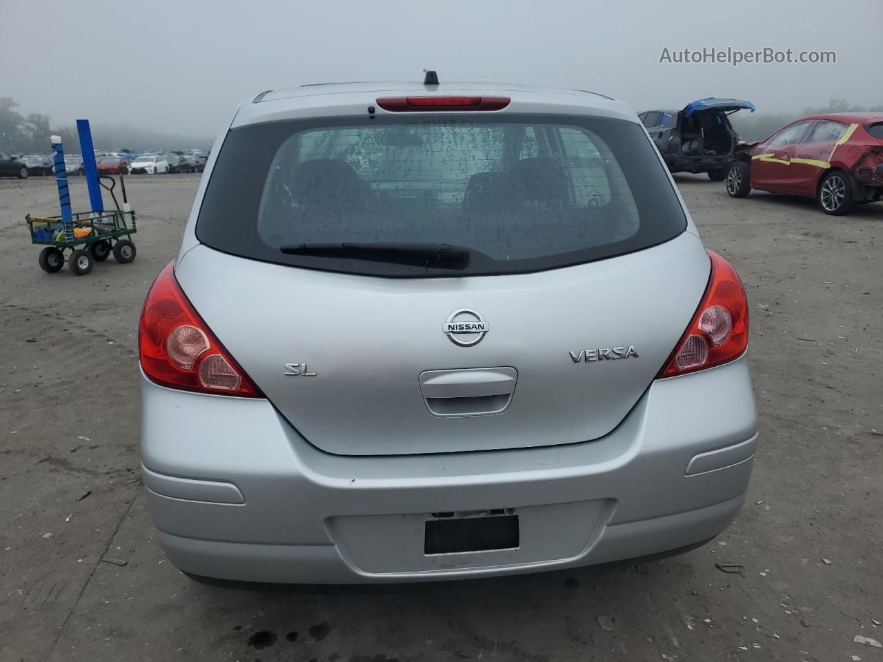 2009 Nissan Versa S Silver vin: 3N1BC13E49L410171