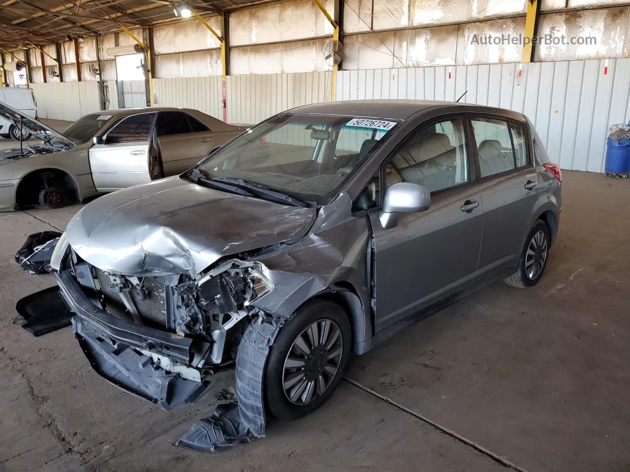 2009 Nissan Versa S Gray vin: 3N1BC13E49L472475