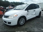 2009 Nissan Versa 1.8 S White vin: 3N1BC13E49L485520