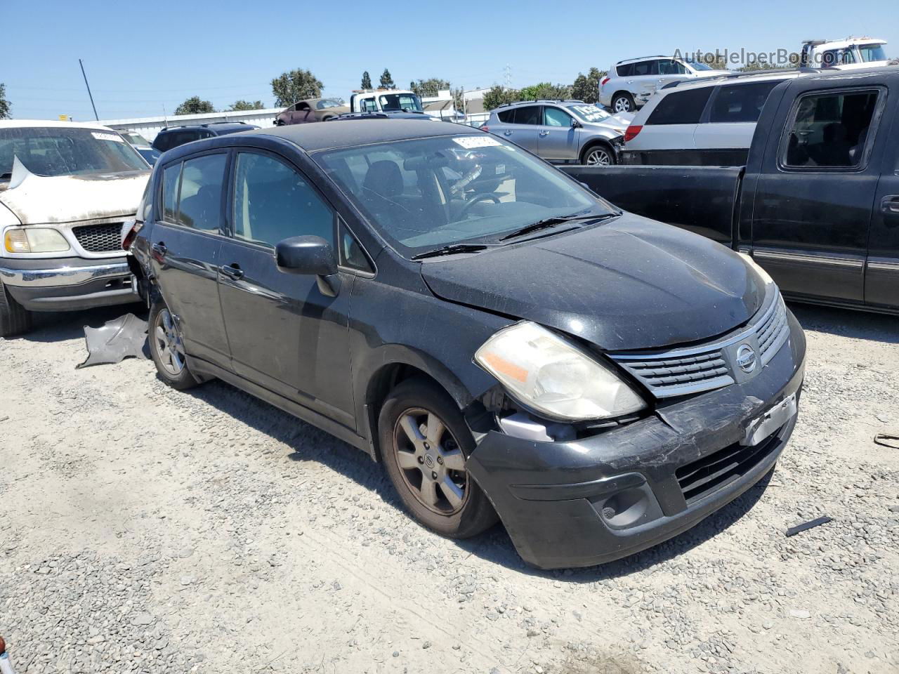 2009 Nissan Versa S Black vin: 3N1BC13E59L410261