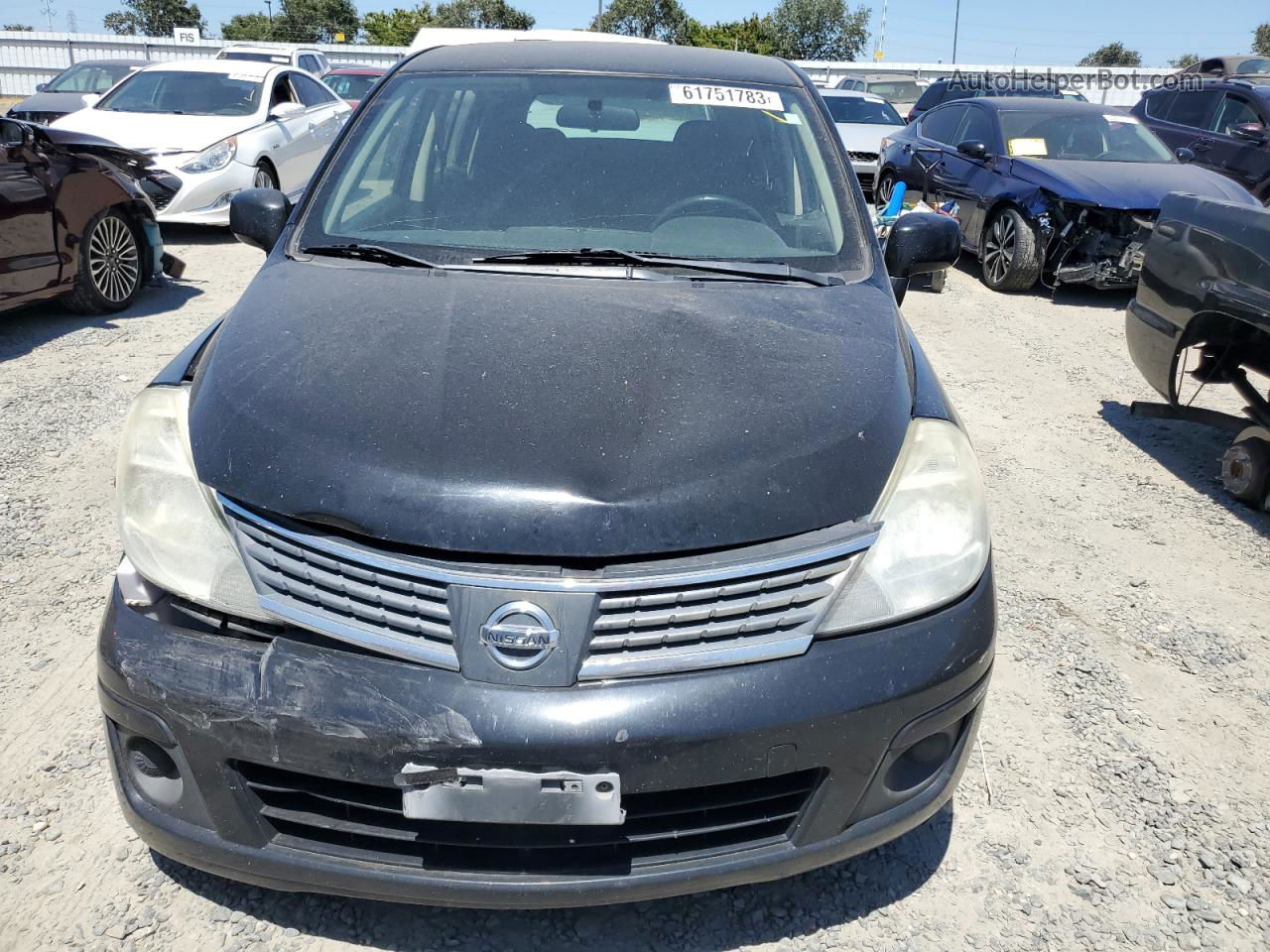 2009 Nissan Versa S Black vin: 3N1BC13E59L410261