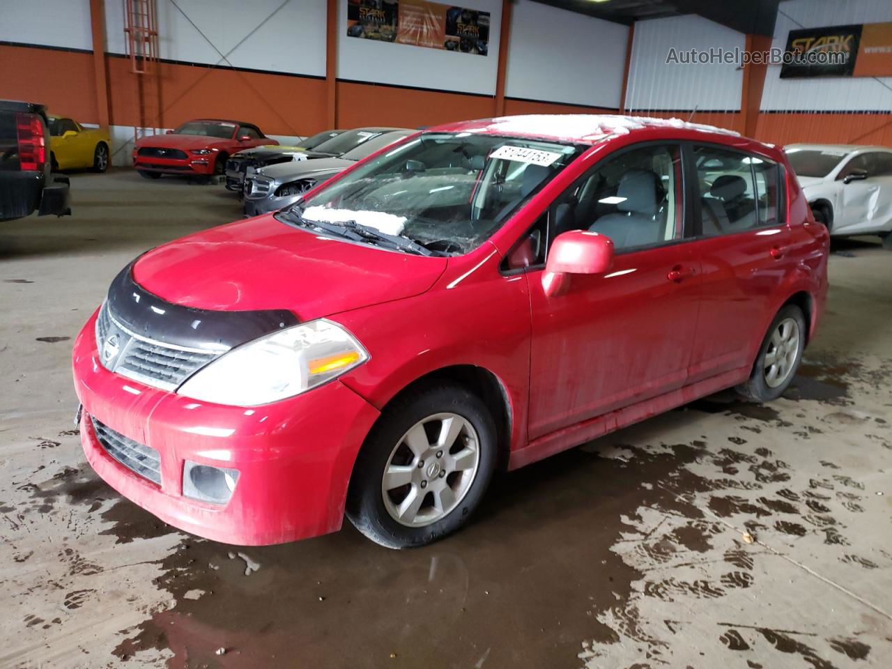 2009 Nissan Versa S Red vin: 3N1BC13E59L451926