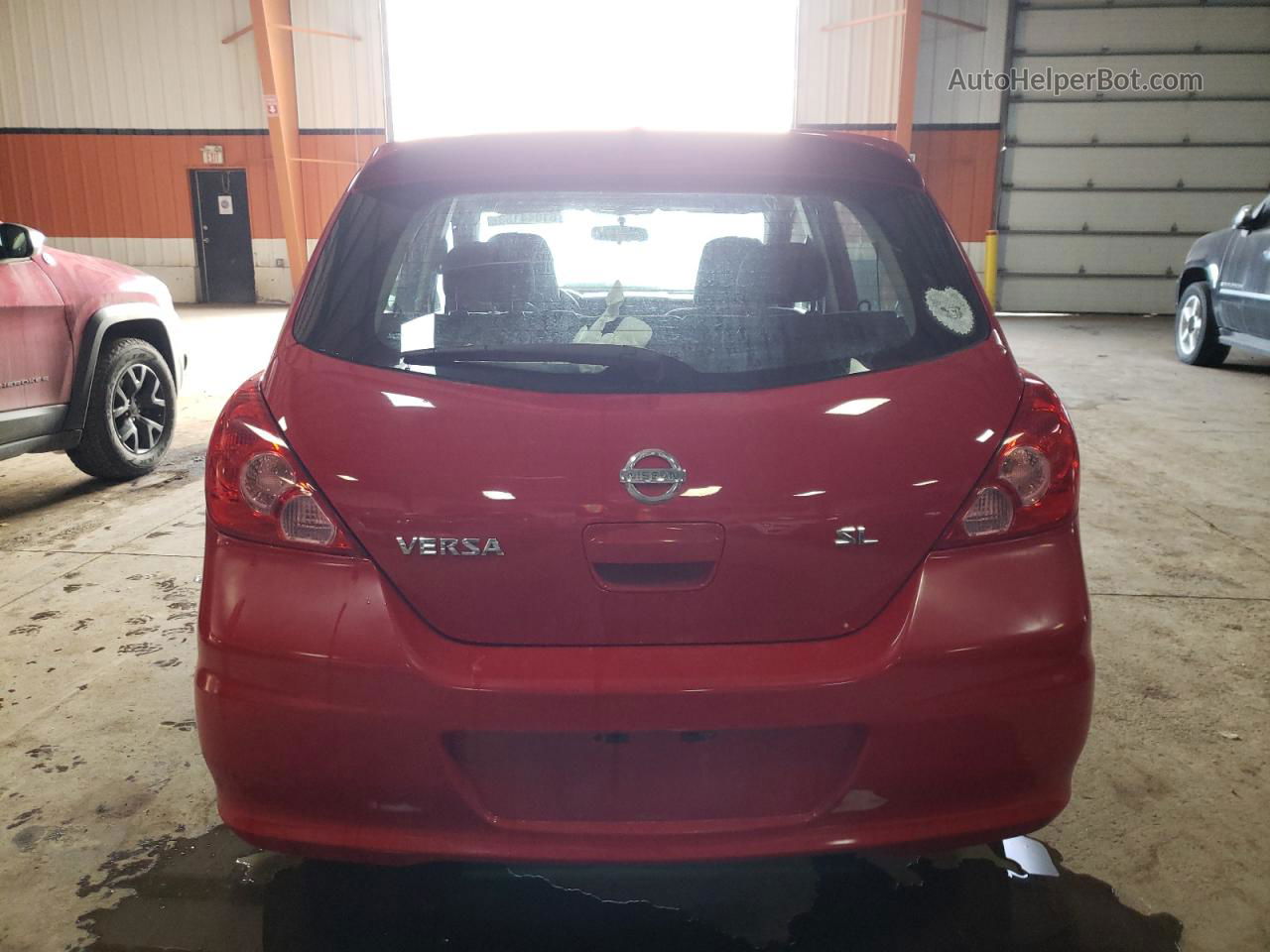 2009 Nissan Versa S Red vin: 3N1BC13E59L451926