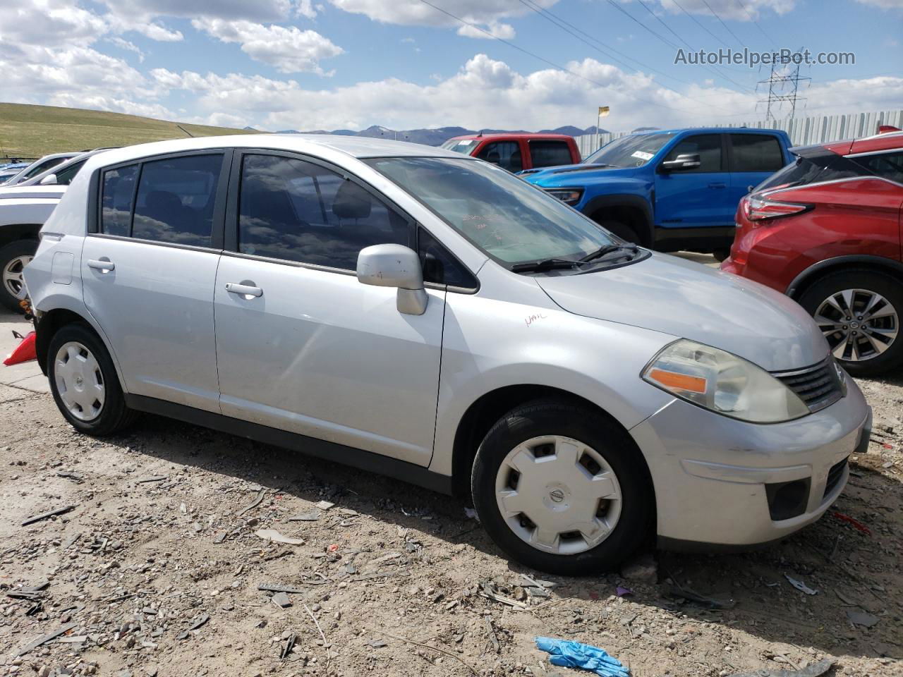 2009 Nissan Versa S Silver vin: 3N1BC13E59L466488