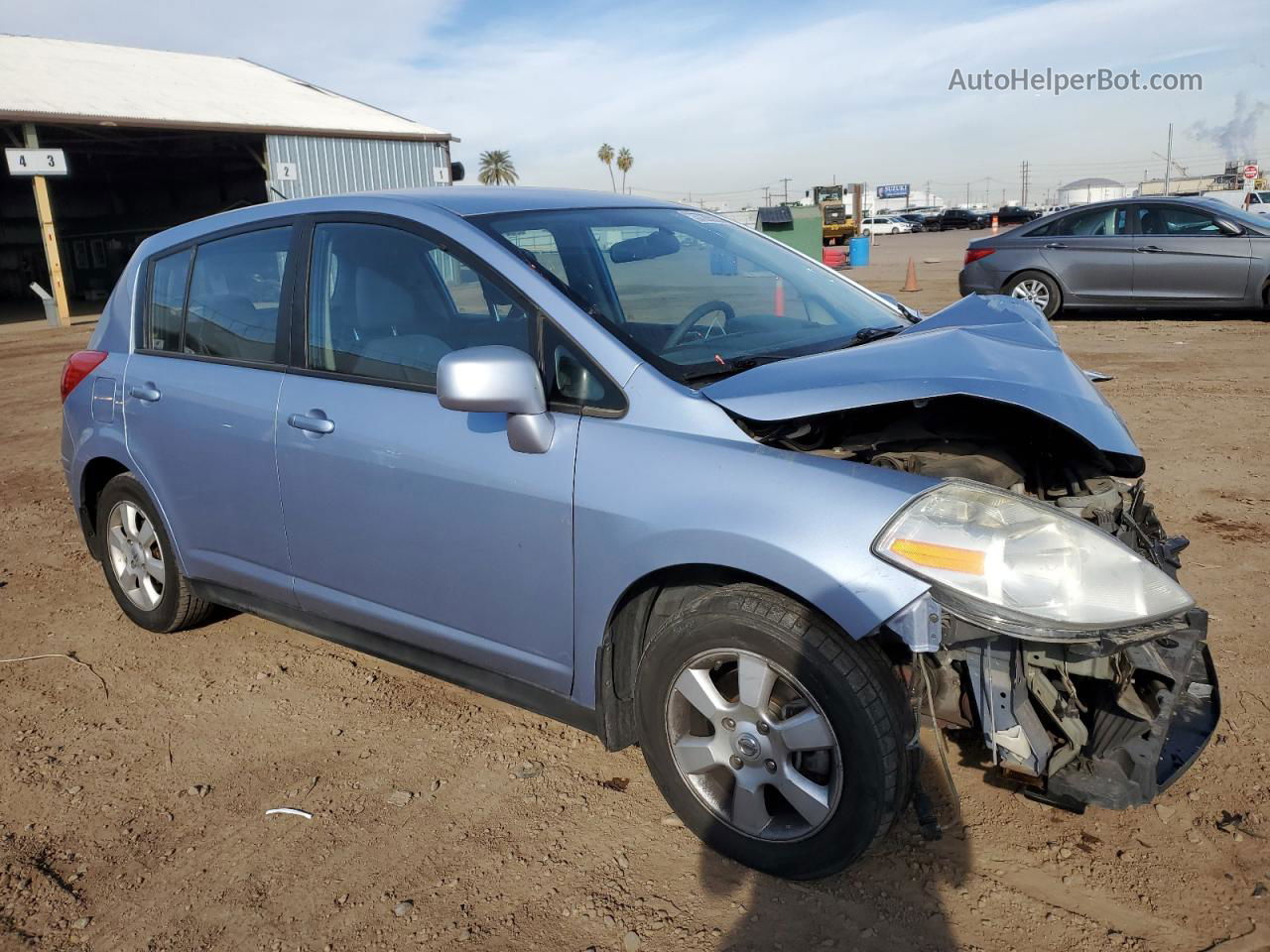 2009 Nissan Versa S Blue vin: 3N1BC13E59L499412