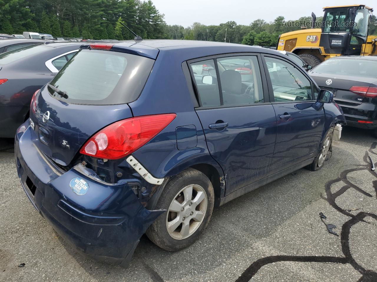 2009 Nissan Versa S Синий vin: 3N1BC13E69L352533