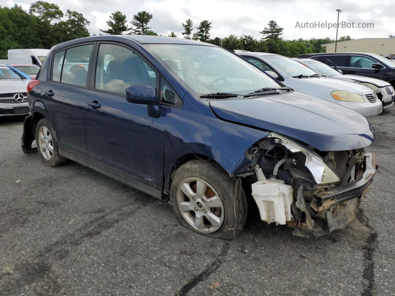 2009 Nissan Versa S Blue vin: 3N1BC13E69L352533