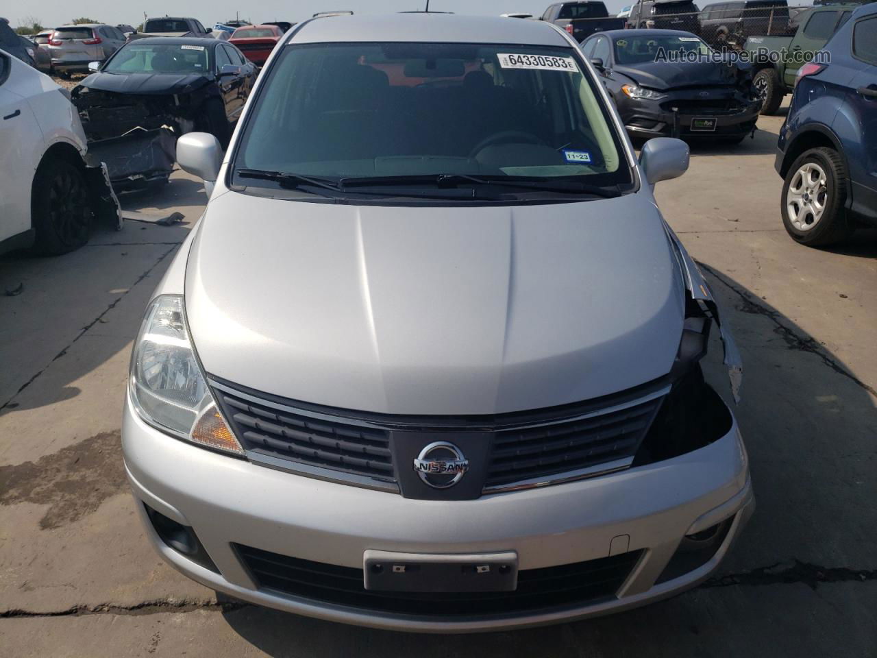 2009 Nissan Versa S Серебряный vin: 3N1BC13E69L363094