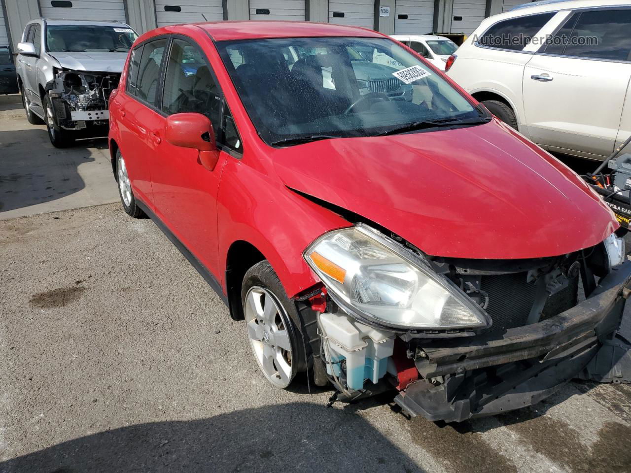 2009 Nissan Versa S Красный vin: 3N1BC13E69L409183