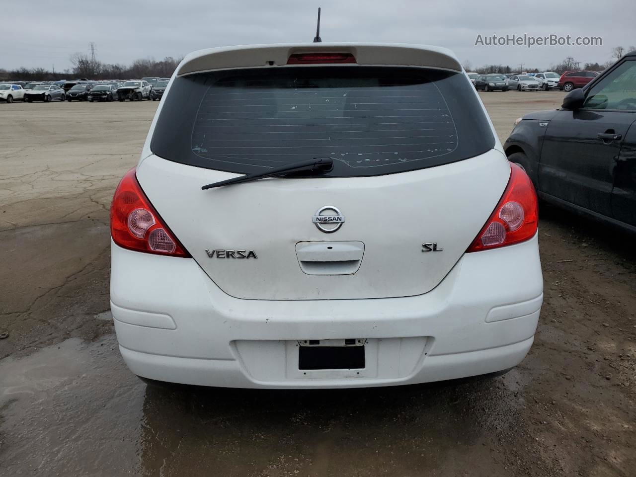 2009 Nissan Versa S White vin: 3N1BC13E69L414206