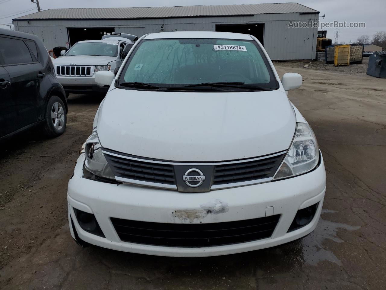 2009 Nissan Versa S White vin: 3N1BC13E69L414206