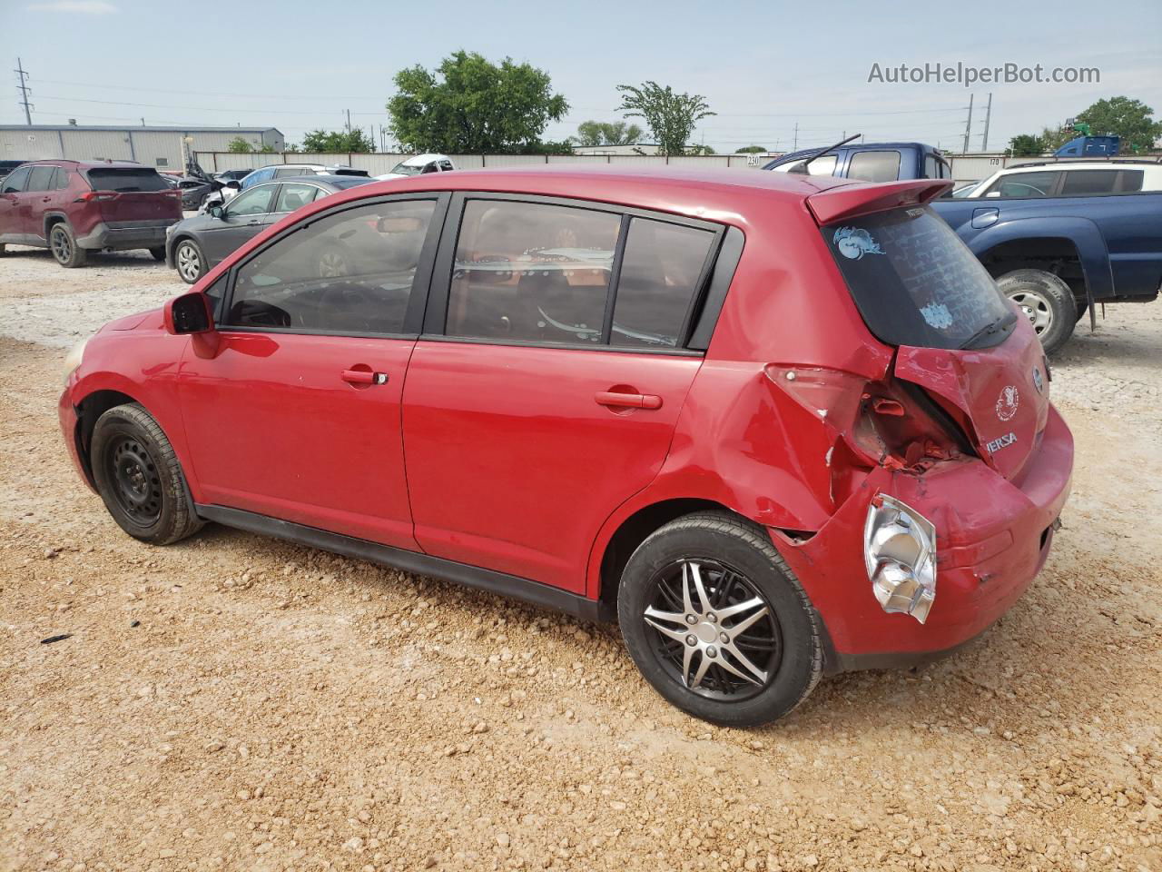 2009 Nissan Versa S Red vin: 3N1BC13E69L455659