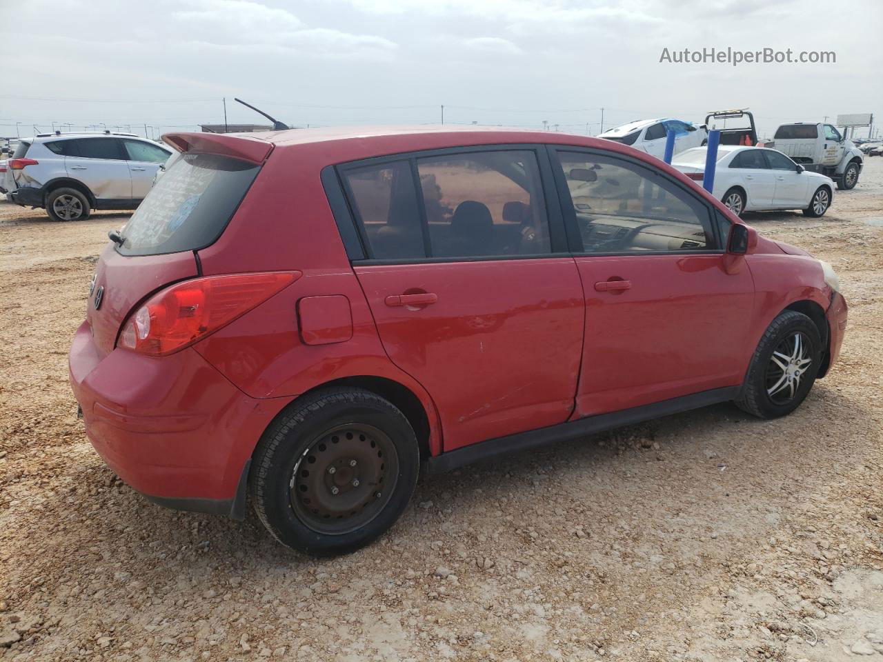 2009 Nissan Versa S Red vin: 3N1BC13E69L455659