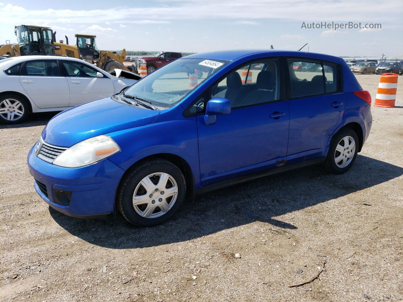 2009 Nissan Versa S Blue vin: 3N1BC13E69L459954