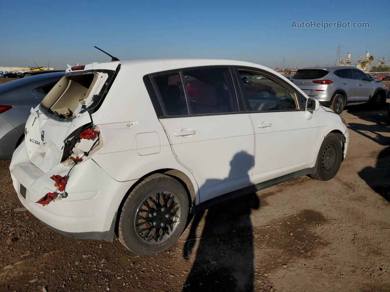 2009 Nissan Versa S White vin: 3N1BC13E69L464359