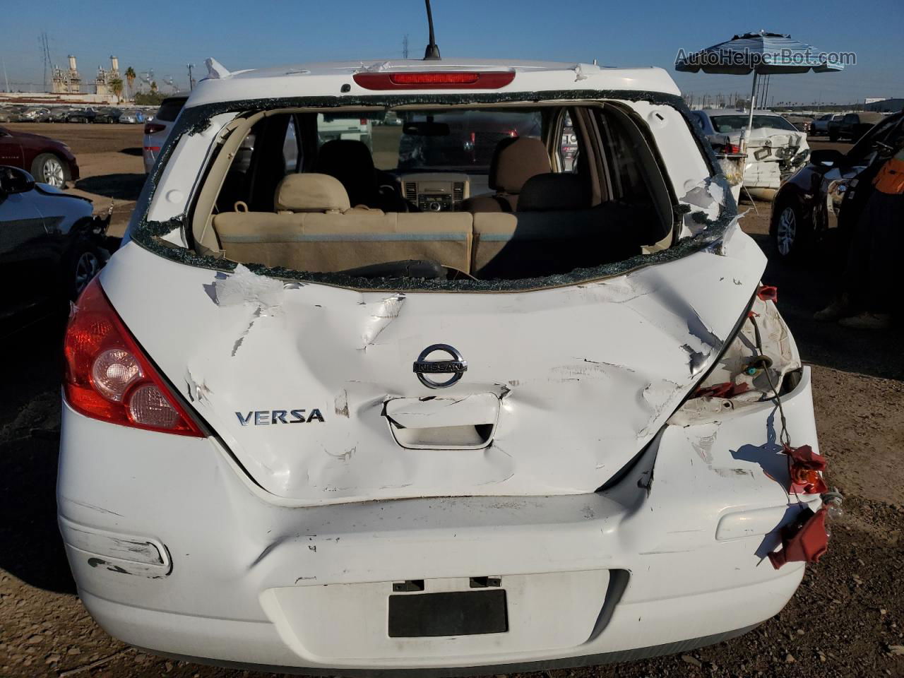 2009 Nissan Versa S White vin: 3N1BC13E69L464359