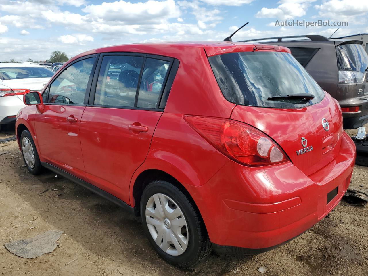 2009 Nissan Versa S Red vin: 3N1BC13E79L352136