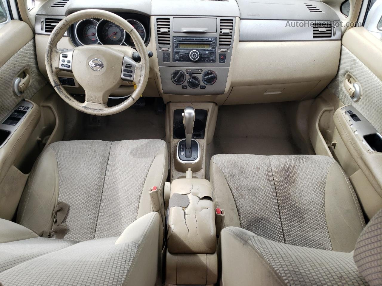 2009 Nissan Versa S White vin: 3N1BC13E79L393818