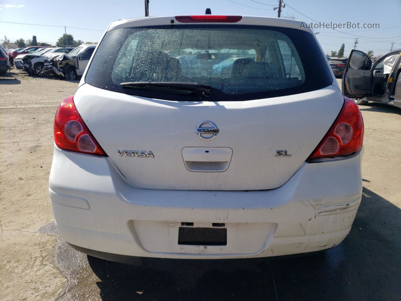 2009 Nissan Versa S White vin: 3N1BC13E79L393818