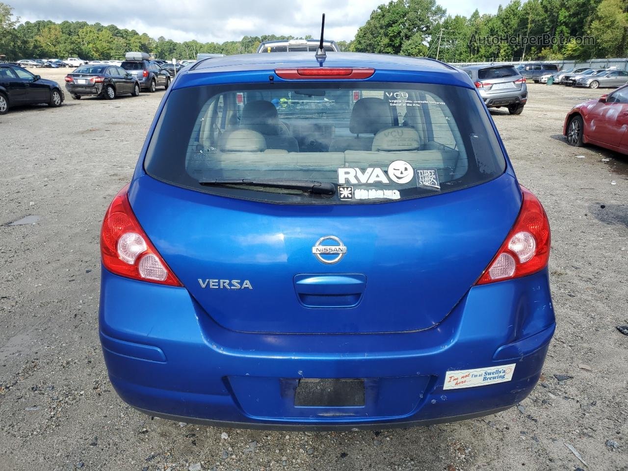 2009 Nissan Versa S Синий vin: 3N1BC13E79L442631