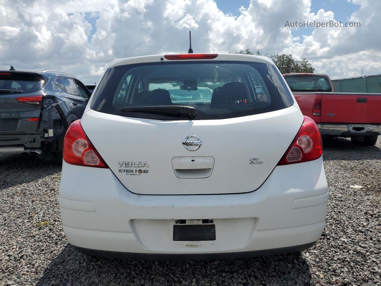 2009 Nissan Versa S White vin: 3N1BC13E89L378048