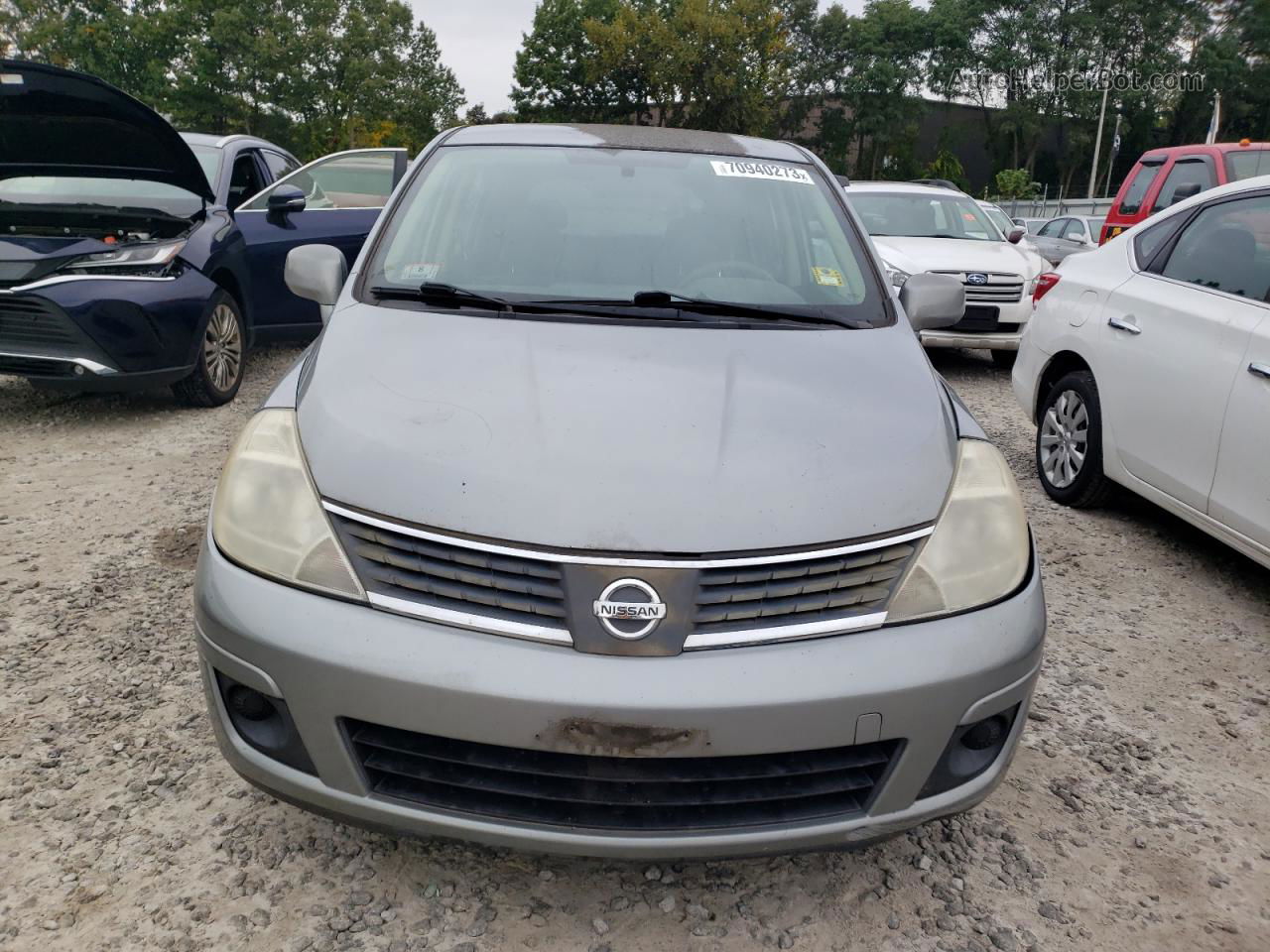 2009 Nissan Versa S Серый vin: 3N1BC13E89L396923