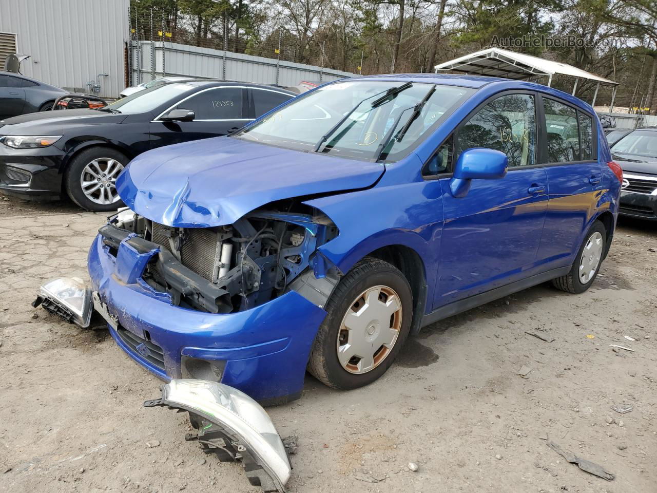 2009 Nissan Versa S Blue vin: 3N1BC13E89L397229