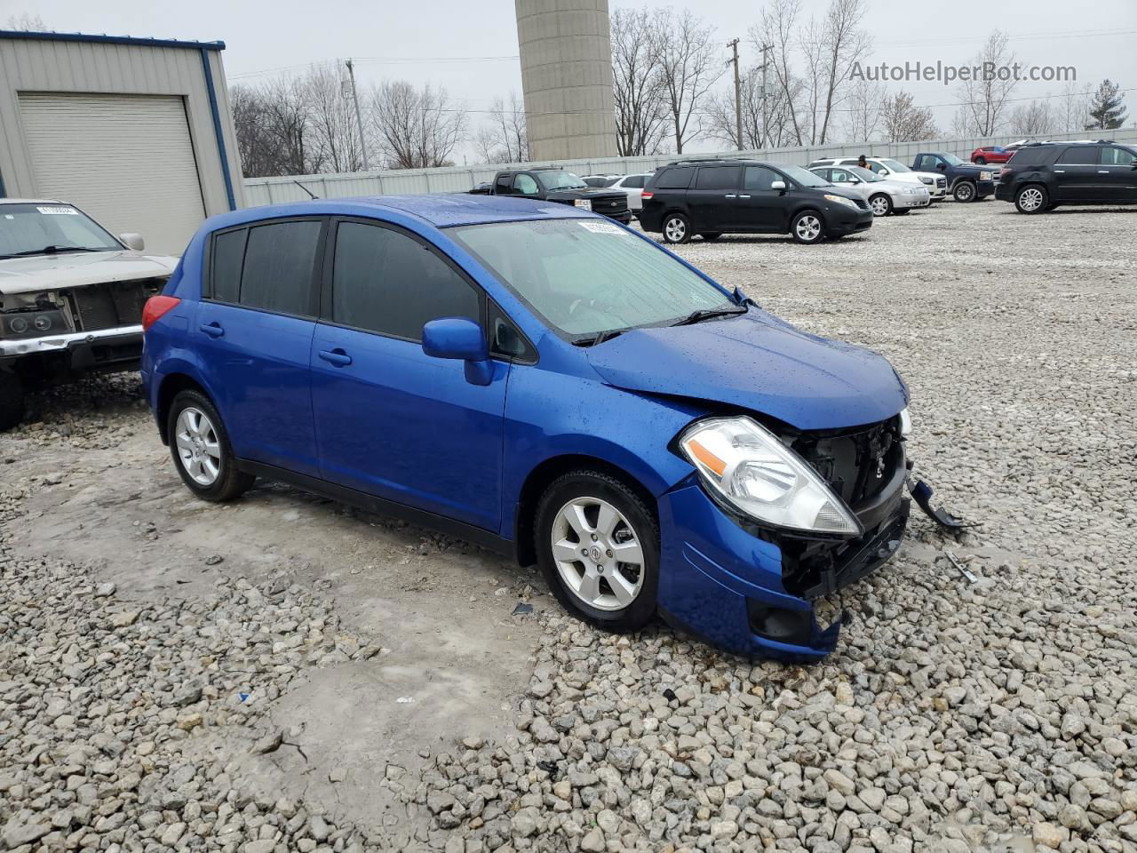 2009 Nissan Versa S Синий vin: 3N1BC13E89L473158