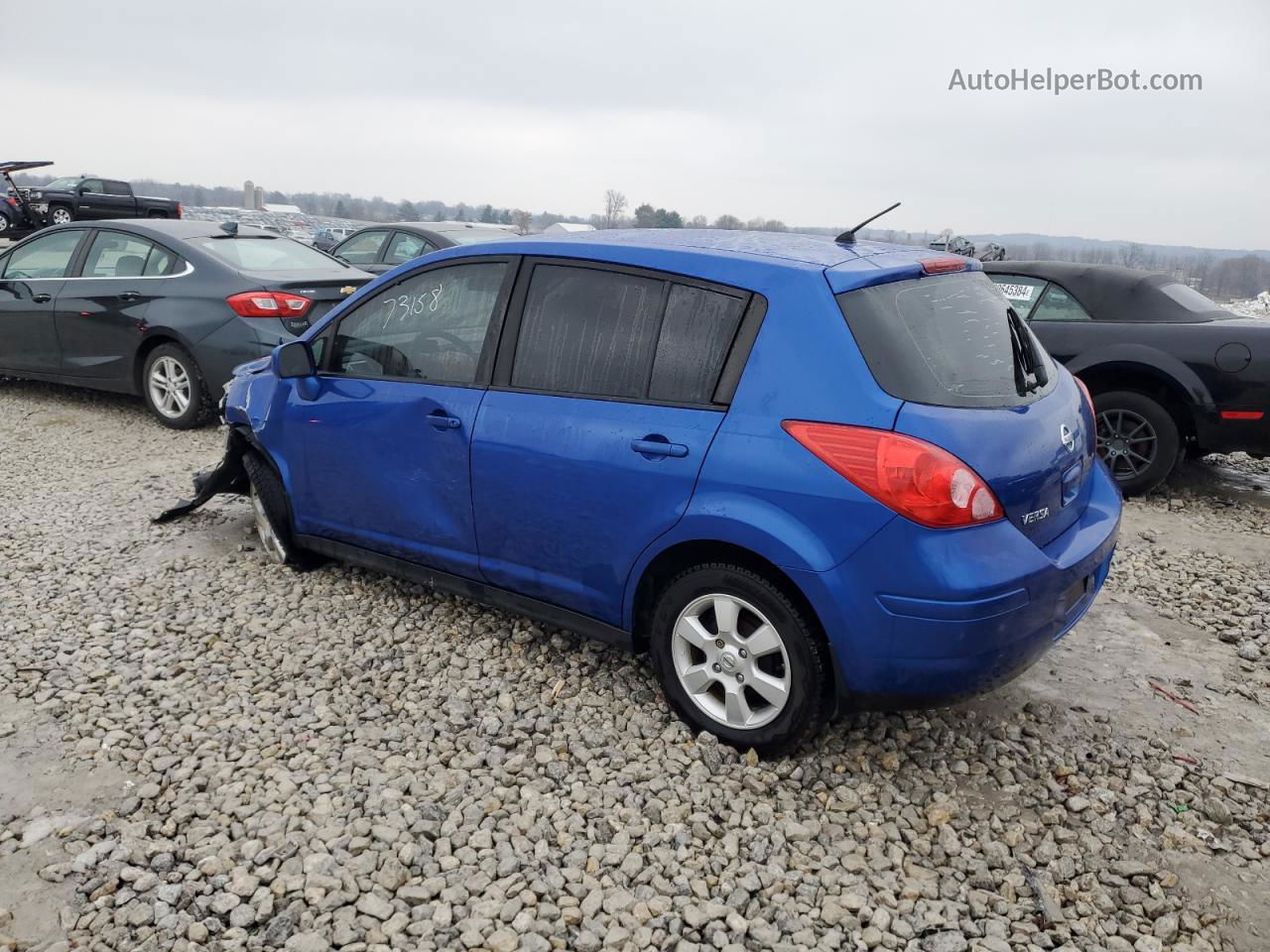 2009 Nissan Versa S Blue vin: 3N1BC13E89L473158