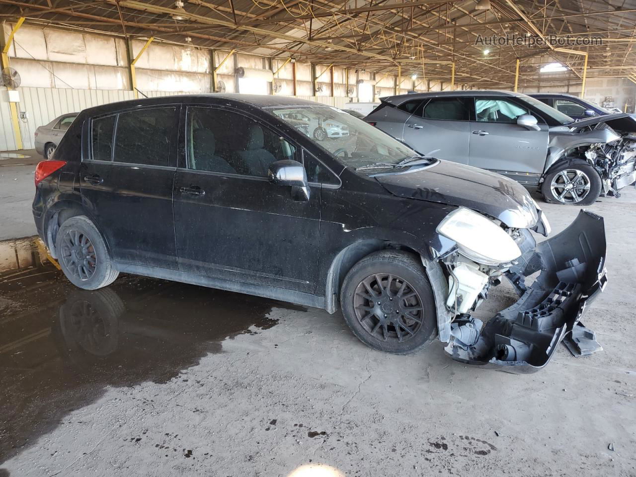 2009 Nissan Versa S Black vin: 3N1BC13E89L478649