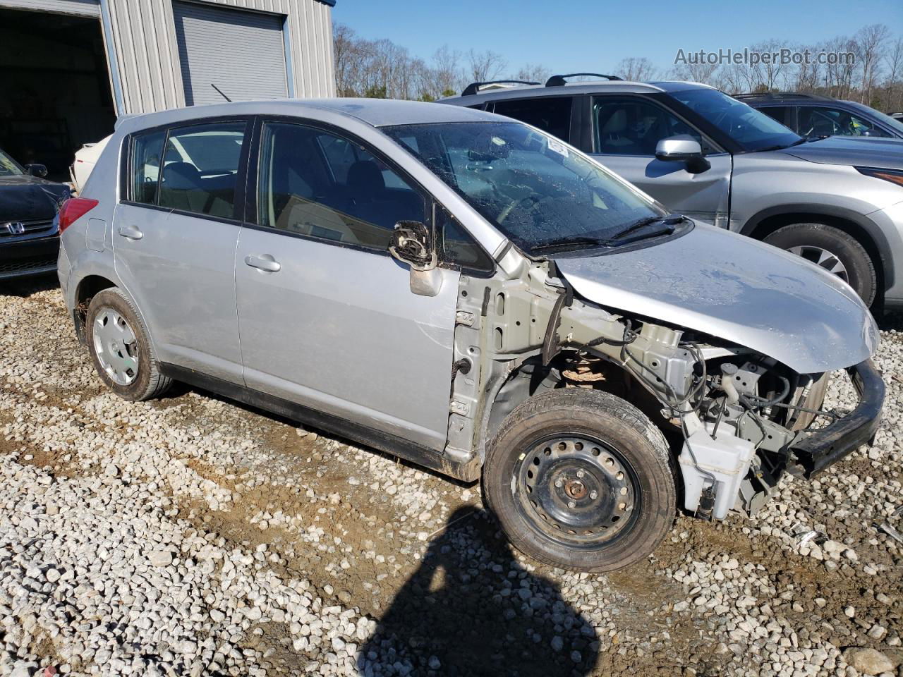 2009 Nissan Versa S Silver vin: 3N1BC13E89L491580