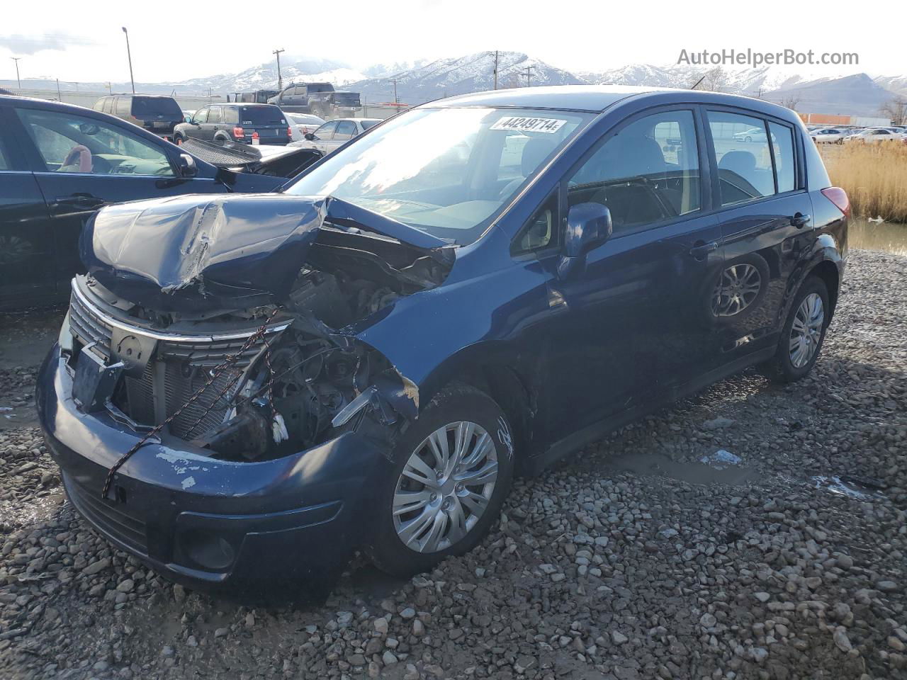 2009 Nissan Versa S Blue vin: 3N1BC13E99L356270